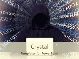 No Face Hacker And Binary PPT template 19 | CrystalGraphics