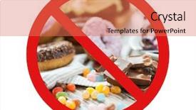  Presentation with sweets - Presentation design consisting of no food - close up of chocolate background and a coral colored foreground