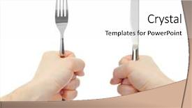  Presentation with cutlery food - Cool new presentation with no food - knife and fork cutlery backdrop and a white colored foreground