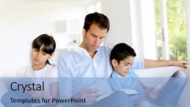  Presentation with family communication - Cool new theme with no more communication in family backdrop and a  colored foreground