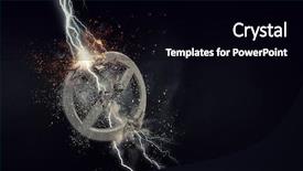  Presentation with limits - Slide set featuring no more limits mixed media background and a black colored foreground