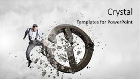  Presentation with limits - Slide deck featuring no more limits background and a white colored foreground