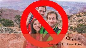  Presentation with blocked - Presentation theme with no-more-selfies-social-distancing background and a red colored foreground