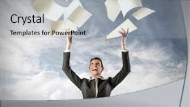  Presentation with more stone cross all things work together - Presentation theme consisting of no more work background and a light gray colored foreground