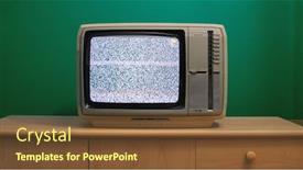  Presentation with signal - Presentation featuring no-signal-just-noise background and a tawny brown colored foreground