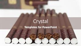  Presentation with smoke - Colorful theme enhanced with ciggarets - no smoke backdrop and a violet colored foreground