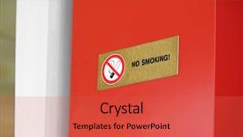  Presentation with place de henné dans la médecine traditionnelle - Presentation design consisting of no smoking sign in public background and a red colored foreground