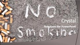  Presentation with smoking - Slide set having no smoking background and a gray colored foreground