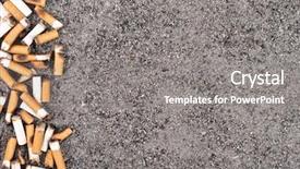  Presentation with smoking - Presentation theme featuring no smoking background and a gray colored foreground