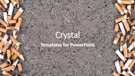  Presentation with smoking - PPT theme with no smoking background and a gray colored foreground