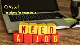  Presentation with new job description - Amazing slide deck having no vacancy - need a job written backdrop and a wine colored foreground