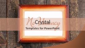  Presentation with rustic wood wooden frame - Presentation theme having no vacancy text in frame background and a  colored foreground