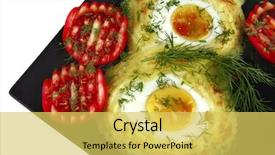  Presentation with hydroponics vegetables hydroponic vegetable - Colorful presentation theme enhanced with no ware - mash with eggs and vegetables backdrop and a  colored foreground