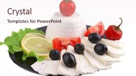 Presentation with feta cheese - Amazing slides having no ware - soft feta cheese served backdrop and a  colored foreground