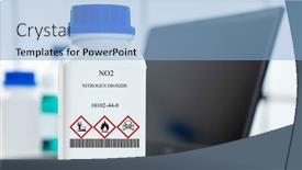 Presentation with laboratory chemical white - Presentation theme enhanced with no2-nitrogen-dioxide-nitrogen-iv background and a light blue colored foreground