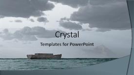  Presentation with ark - Slide deck consisting of noah's ark background and a light gray colored foreground