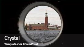  Presentation with scandinavia - Presentation theme enhanced with nobel - city hall in stockholm scandinavia background and a dark gray colored foreground