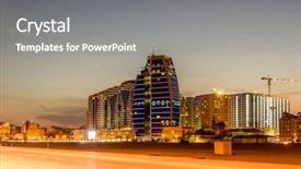  Presentation with night - Colorful slide deck enhanced with nobel - night view of baku azerbaijan backdrop and a gray colored foreground