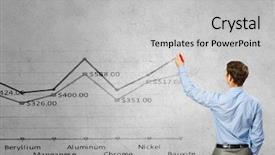  Presentation with wall street price - Audience pleasing PPT theme consisting of nobel - rear view of businessman drawing backdrop and a light gray colored foreground