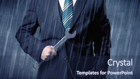  Presentation with holding hands old young - Presentation theme featuring nobel - young handsome man holding tool background and a  colored foreground