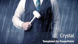  Presentation with graphic - Colorful theme enhanced with nobel - young handsome man holding tool backdrop and a ocean colored foreground