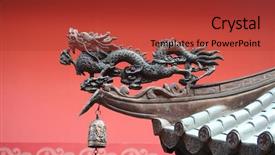  Presentation with dragon - Presentation theme enhanced with noble roof dragon used background and a red colored foreground