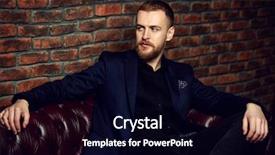  Presentation with chesterfield - PPT theme having nobleman - imposing well dressed man sitting background and a  colored foreground