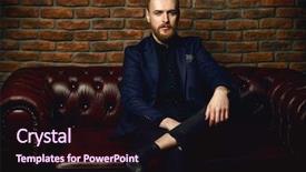  Presentation with chesterfield - Presentation consisting of nobleman - imposing well dressed man sitting background and a wine colored foreground