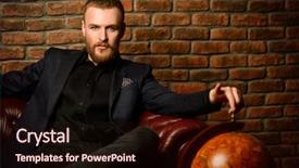  Presentation with chesterfield - Presentation theme with nobleman - imposing well dressed man sitting background and a  colored foreground