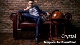  Presentation with luxury fashion - Slide deck consisting of nobleman - imposing well dressed man background and a black colored foreground