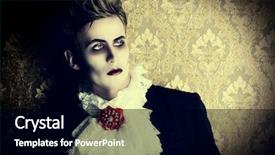  Presentation with vampire - PPT layouts featuring nobleman - portrait of a handsome male background and a black colored foreground