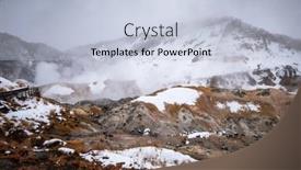  Presentation with hokkaido - Slide deck consisting of noboribetsu-hokkaido-japan-hot-springs background and a lemonade colored foreground