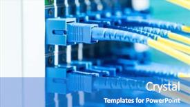  Presentation with fiber optic - Audience pleasing presentation theme consisting of node - fiber optic active and passive backdrop and a teal colored foreground