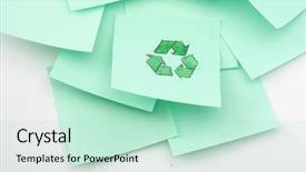  Presentation with recycle - Presentation theme consisting of noice pollution - memo notes one background and a soft green colored foreground