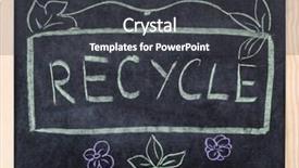  Presentation with recycle - Slide deck enhanced with noice pollution - recycle text background and a dark gray colored foreground