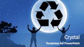  Presentation with pollution - Cool new PPT theme with noice pollution - silhouettes of young couple backdrop and a  colored foreground