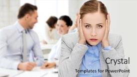  Presentation with stressed - Presentation design with noise - business and office concept background and a light blue colored foreground