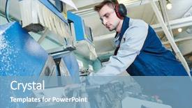  Presentation with pvc - Theme featuring noise - plastic window and door manufacturing background and a light blue colored foreground