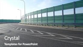  Presentation with noise - Presentation having noise barrier wall background and a dark gray colored foreground