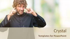  Presentation with catholic - Cool new presentation theme with noise of loud music backdrop and a soft green colored foreground