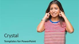  Presentation with arab music - Audience pleasing presentation theme consisting of noise of loud music backdrop and a  colored foreground