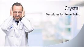  Presentation with medical - Colorful slide set enhanced with noise plugs ears to avoid backdrop and a sky blue colored foreground