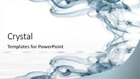  Presentation with pink and blue acrylic smoke white - Presentation theme having noise vibration - artistic blue smoke background and a  colored foreground