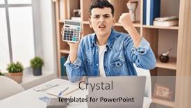  Presentation with non binary - PPT layouts having non-binary-person-calculating-money background and a soft green colored foreground