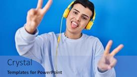  Presentation with person listening - 