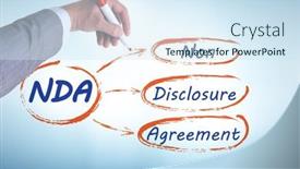  Presentation with commercial - Slide set with non-disclosure-agreement-commercial-concept background and a sky blue colored foreground