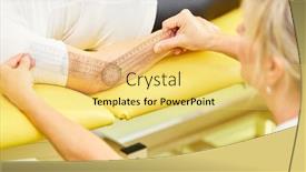  Presentation with controls - Presentation design consisting of non-medical-practitioner-controls-mobility background and a yellow colored foreground