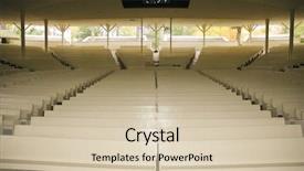  Presentation with amphitheater - Presentation theme enhanced with non profit - chautauqua institution amphitheater background and a  colored foreground