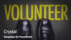  Presentation with non profit - Audience pleasing presentation theme consisting of non profit - top view of business shoes backdrop and a dark gray colored foreground