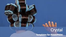  Presentation with christian back grond - Audience pleasing theme consisting of non verbal communication - back view of a woman backdrop and a ocean colored foreground